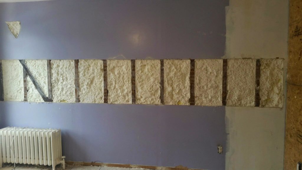 Exterior Wall Retrofit Spray Foam Insulation Glendale NY 11385 9